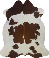 COWHIDE MEDIUM BROWN & WHITE SPECIAL 2.5-3.4M - 223cm  186cm