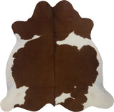 COWHIDE MEDIUM BROWN & WHITE SPECIAL 2.5-3.4M - 205cm  208cm