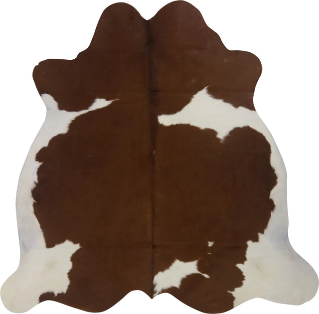 COWHIDE MEDIUM BROWN & WHITE SPECIAL 2.5-3.4M - 205cm  208cm