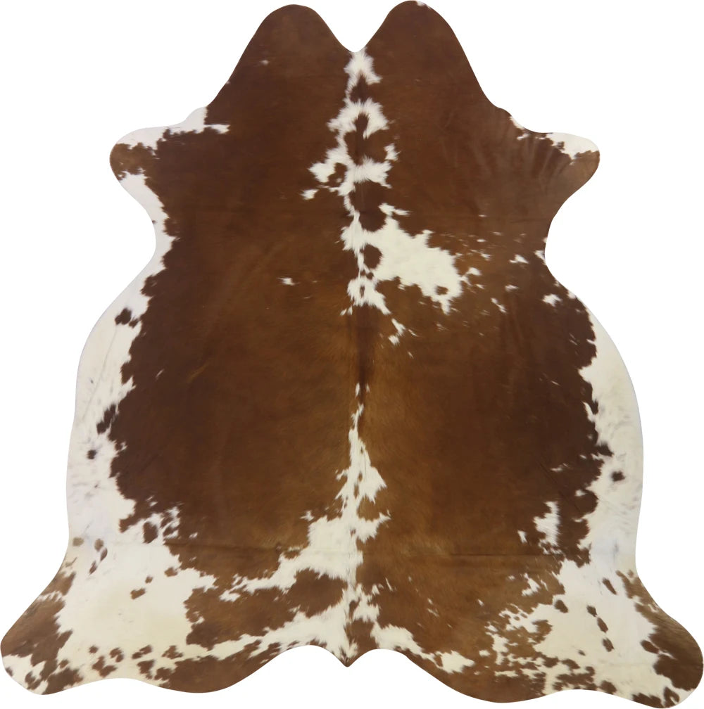 COWHIDE MEDIUM BROWN & WHITE SPECIAL 2.5-3.4M - 214cm  214cm