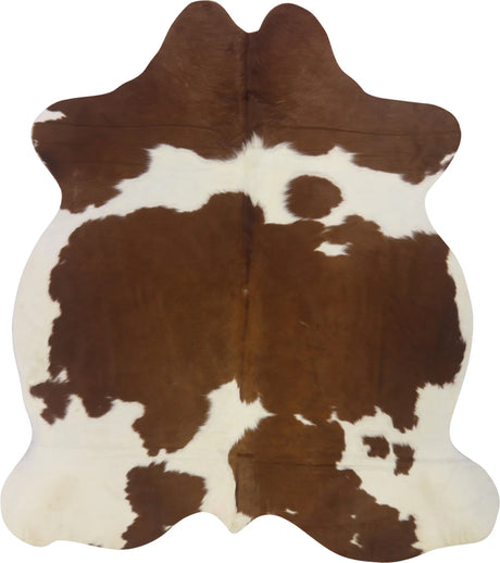 COWHIDE MEDIUM BROWN & WHITE SPECIAL 2.5-3.4M - 210cm  185cm