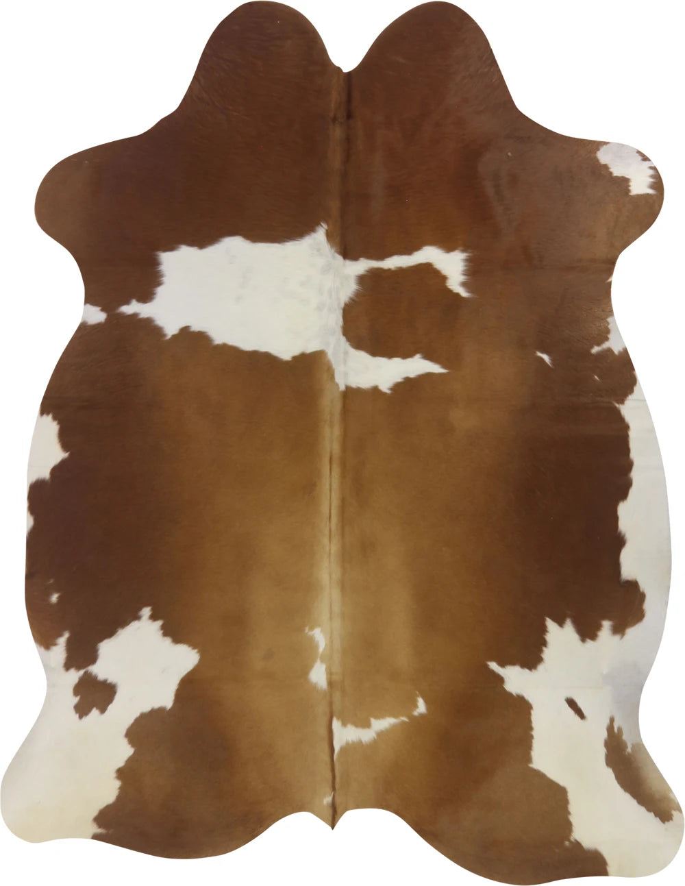 COWHIDE MEDIUM BROWN & WHITE SPECIAL 2.5-3.4M - 212cm  165cm