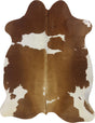 COWHIDE MEDIUM BROWN & WHITE SPECIAL 2.5-3.4M - 212cm  165cm
