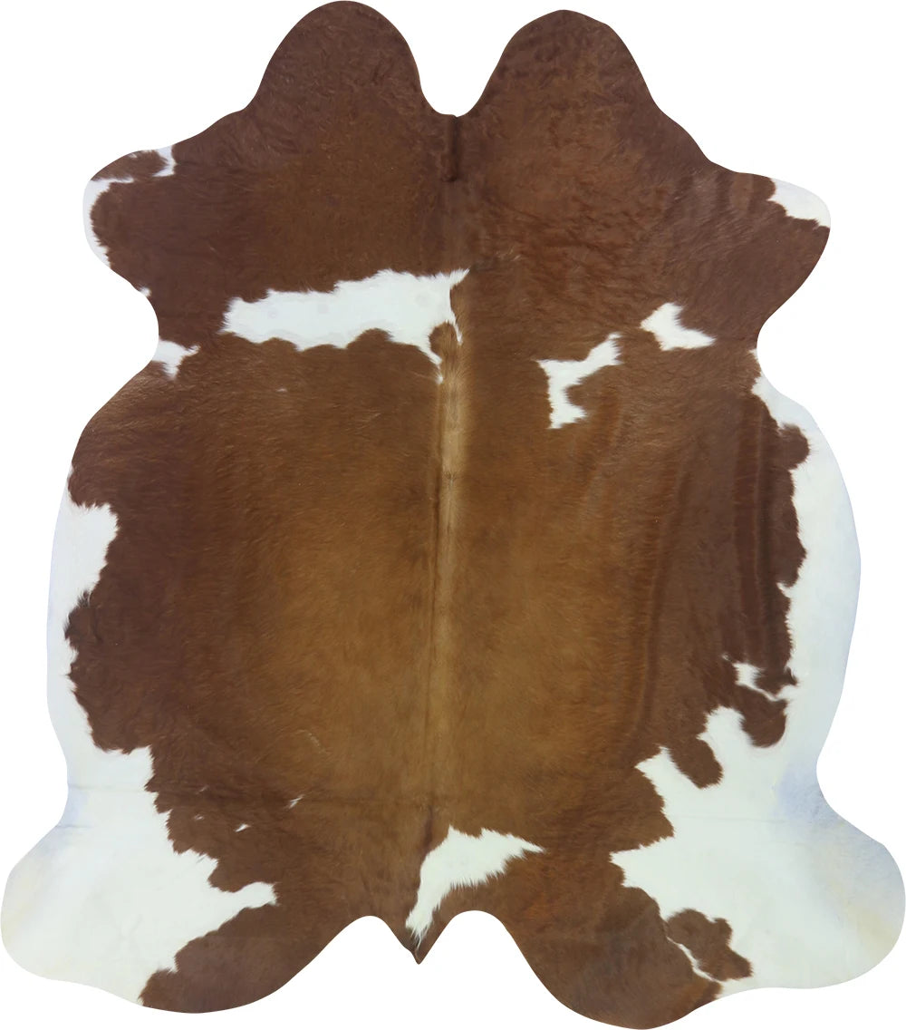 COWHIDE LARGE BROWN & WHITE SPECIAL 3.5-3.9M - 235cm  208cm