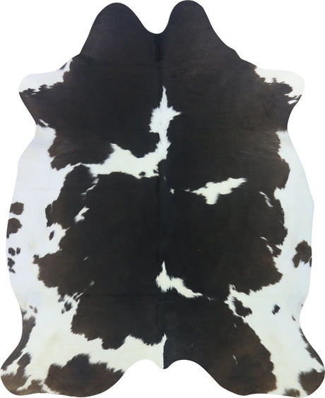 COWHIDE LARGE BROWN & WHITE SPECIAL 3.5-3.9M - 240cm  198cm