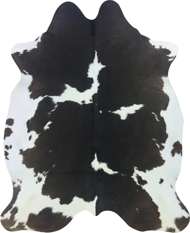 COWHIDE LARGE BROWN & WHITE SPECIAL 3.5-3.9M - 240cm  198cm