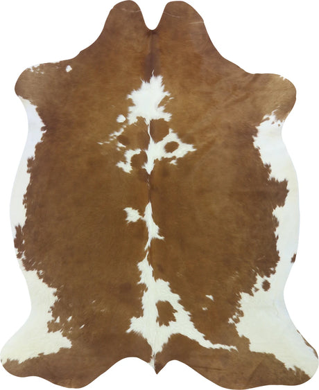 COWHIDE LARGE BROWN & WHITE SPECIAL 3.5-3.9M - 237cm  195cm