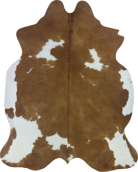 COWHIDE LARGE BROWN & WHITE SPECIAL 3.5-3.9M - 238cm  190cm