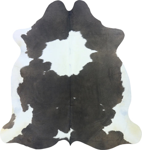 COWHIDE LARGE BROWN & WHITE SPECIAL 3.5-3.9M - 220cm  205cm