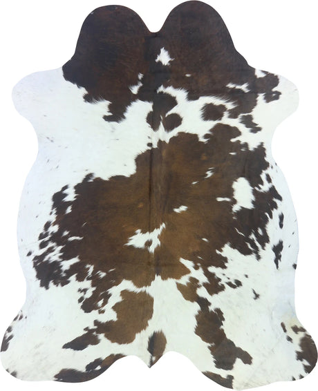 COWHIDE LARGE BROWN & WHITE SPECIAL 3.5-3.9M - 230cm  187cm