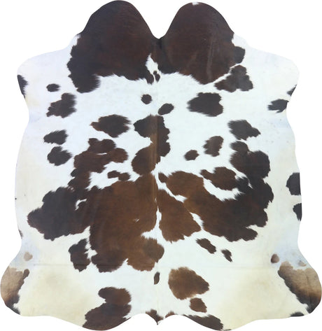 COWHIDE LARGE BROWN & WHITE SPECIAL 3.5-3.9M - 215cm  210cm