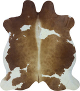 COWHIDE LARGE BROWN & WHITE SPECIAL 3.5-3.9M - 230cm  204cm