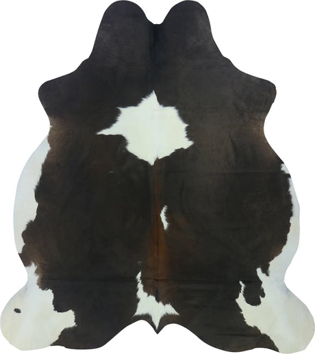 COWHIDE LARGE BROWN & WHITE SPECIAL 3.5-3.9M - 232cm  206cm
