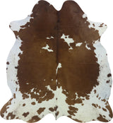 COWHIDE LARGE BROWN & WHITE SPECIAL 3.5-3.9M - 219cm  200cm
