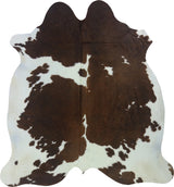 COWHIDE LARGE BROWN & WHITE SPECIAL 3.5-3.9M - 220cm  205cm