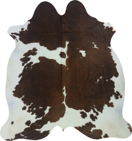COWHIDE LARGE BROWN & WHITE SPECIAL 3.5-3.9M - 220cm  205cm