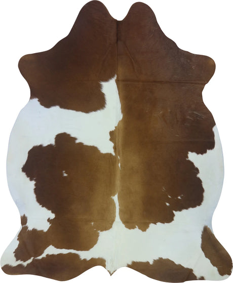 COWHIDE LARGE BROWN & WHITE SPECIAL 3.5-3.9M - 225cm  187cm