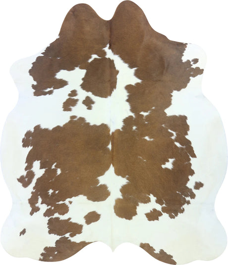 COWHIDE LARGE BROWN & WHITE SPECIAL 3.5-3.9M - 222cm  187cm