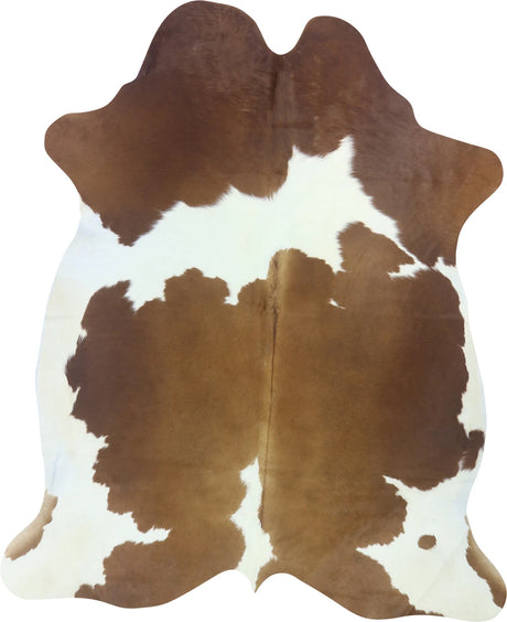 COWHIDE LARGE BROWN & WHITE SPECIAL 3.5-3.9M - 230cm  194cm
