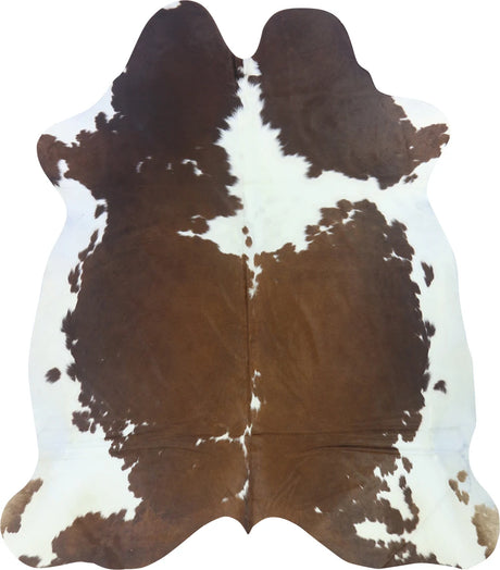 COWHIDE LARGE BROWN & WHITE SPECIAL 3.5-3.9M - 238cm  204cm