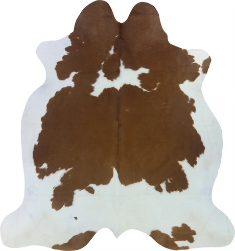 COWHIDE LARGE BROWN & WHITE SPECIAL 3.5-3.9M - 225cm  213cm