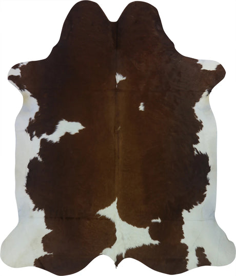 COWHIDE LARGE BROWN & WHITE SPECIAL 3.5-3.9M - 238cm  204cm