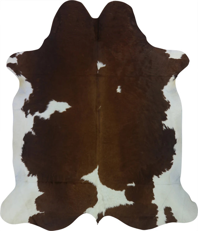 COWHIDE LARGE BROWN & WHITE SPECIAL 3.5-3.9M - 238cm  204cm