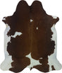 COWHIDE LARGE BROWN & WHITE SPECIAL 3.5-3.9M - 238cm  204cm