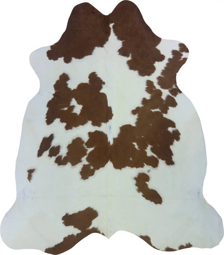 COWHIDE LARGE BROWN & WHITE SPECIAL 3.5-3.9M - 238cm  212cm