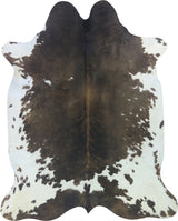 COWHIDE LARGE BROWN & WHITE SPECIAL 3.5-3.9M - 240cm  194cm