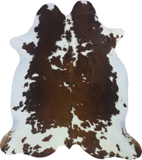 COWHIDE LARGE BROWN & WHITE SPECIAL 3.5-3.9M - 242cm  214cm