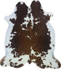COWHIDE LARGE BROWN & WHITE SPECIAL 3.5-3.9M - 242cm  214cm