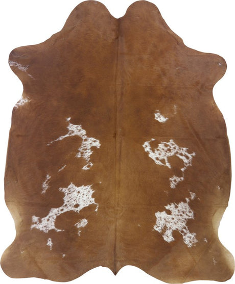 COWHIDE XL BROWN & WHITE SPECIAL 4-4.4M (242cm × 203cm)