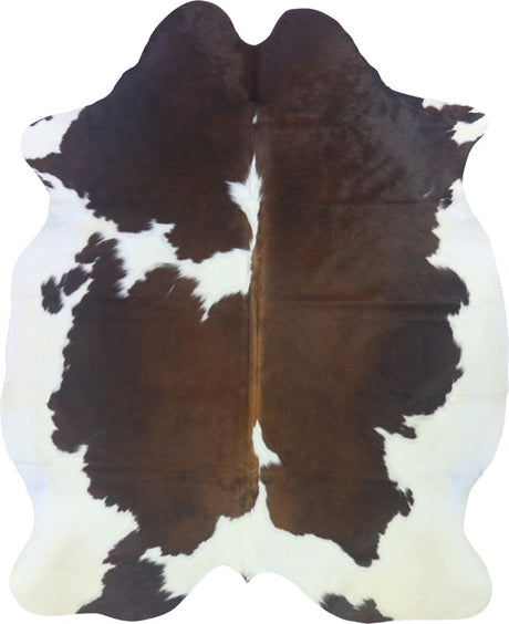 COWHIDE XL BROWN & WHITE SPECIAL 4-4.4M (235cm × 183cm)
