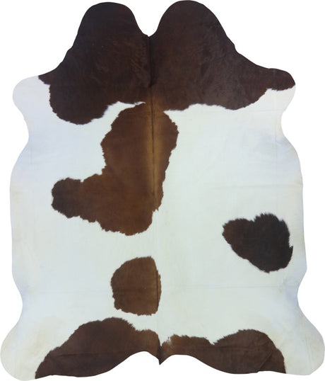 COWHIDE XL BROWN & WHITE SPECIAL 4-4.4M (244cm × 210cm)