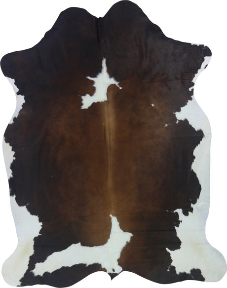 COWHIDE XL BROWN & WHITE SPECIAL 4-4.4M (246cm × 195cm)