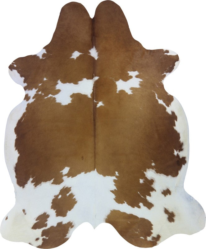 COWHIDE XL BROWN & WHITE SPECIAL 4-4.4M (261cm × 214cm)