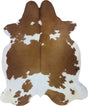 COWHIDE XL BROWN & WHITE SPECIAL 4-4.4M (261cm × 214cm)