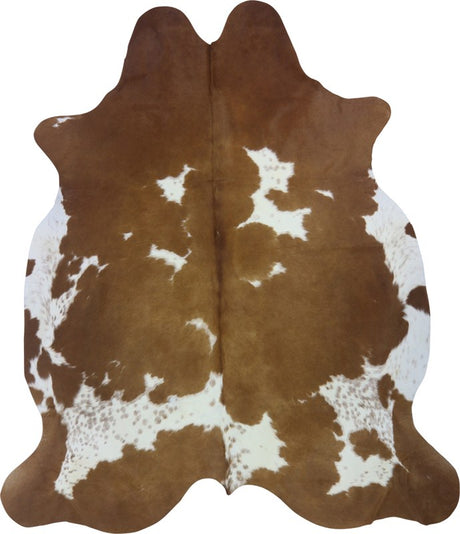 COWHIDE XL BROWN & WHITE SPECIAL 4-4.4M (246cm × 213cm)