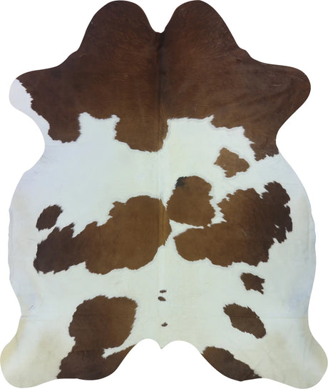 COWHIDE XXL BROWN & WHITE SPECIAL 4.4-4.9M - 253cm  217cm