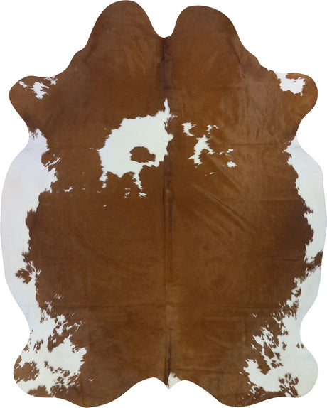 COWHIDE XXL BROWN & WHITE SPECIAL 4.4-4.9M - 259cm  197cm