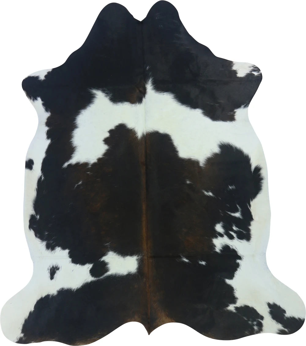 COWHIDE MEDIUM BLACK/BROWN & WHITE REDDISH 2.5-3.4M - 204cm  181cm