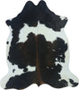 COWHIDE MEDIUM BLACK/BROWN & WHITE REDDISH 2.5-3.4M - 204cm  181cm