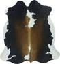 COWHIDE MEDIUM BLACK/BROWN & WHITE REDDISH 2.5-3.4M (210cm × 184cm)