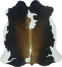 COWHIDE MEDIUM BLACK/BROWN & WHITE REDDISH 2.5-3.4M - 210cm  184cm