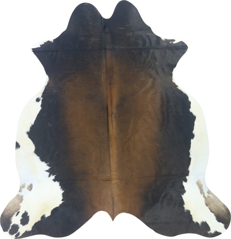 COWHIDE MEDIUM BLACK/BROWN & WHITE REDDISH 2.5-3.4M (205cm × 197cm)