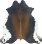 COWHIDE MEDIUM BLACK/BROWN & WHITE REDDISH 2.5-3.4M (205cm × 197cm)