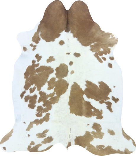 COWHIDE MEDIUM BROWN & WHITE SPECIAL 2.5-3.4M - 213cm  185cm
