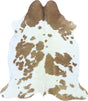 COWHIDE MEDIUM BROWN & WHITE SPECIAL 2.5-3.4M - 213cm  185cm