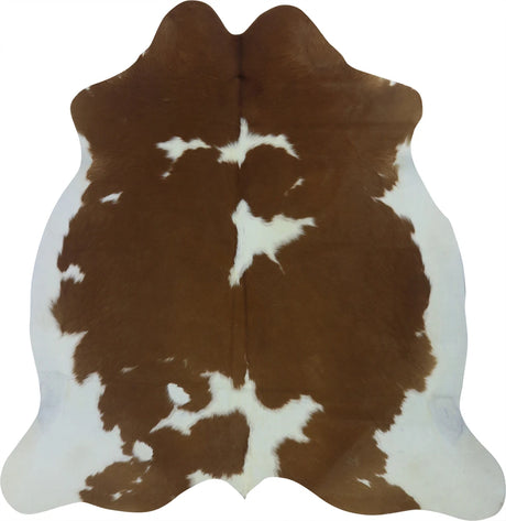 COWHIDE MEDIUM BROWN & WHITE SPECIAL 2.5-3.4M - 197cm  193cm